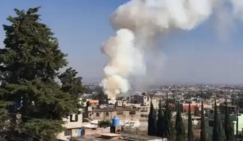 Explosión de polvorín en Tultepec