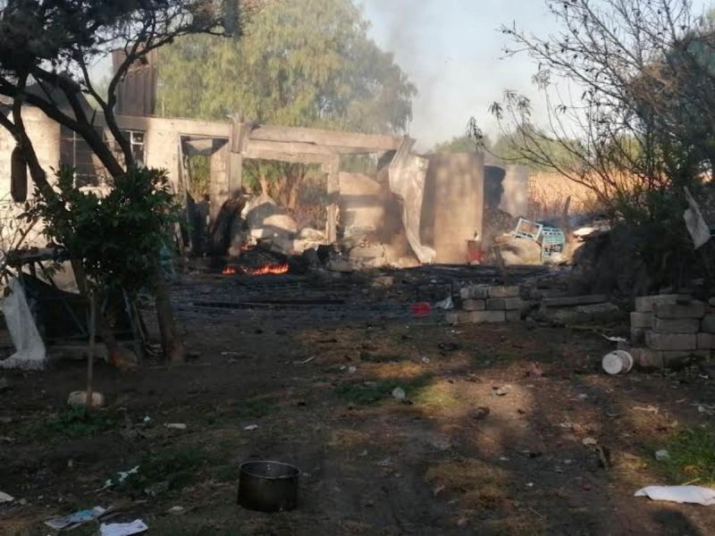 Explota polvorín en Mixquiahuala, Hidalgo
