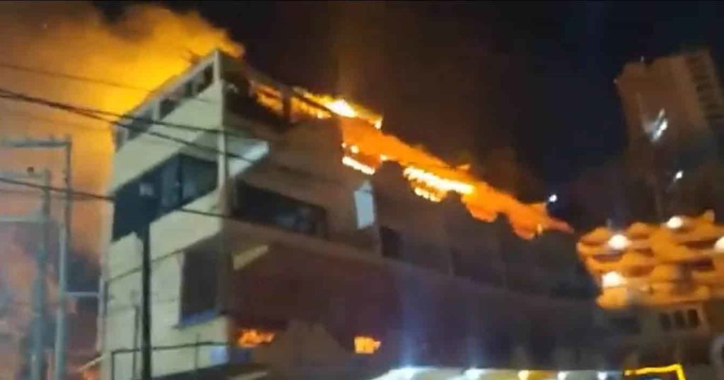 Incendio en el Hotel Terrazas en Puerto Marqués, Acapulco