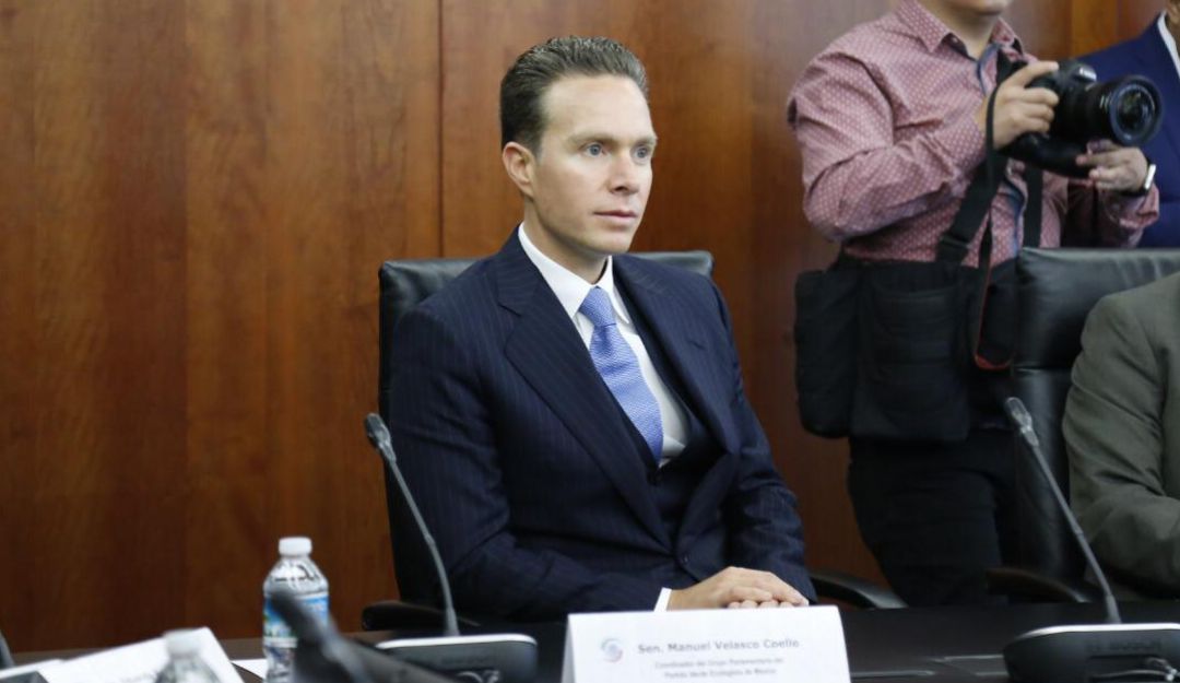 Manuel Velasco, líder del Partido Verde en el Senado de la República