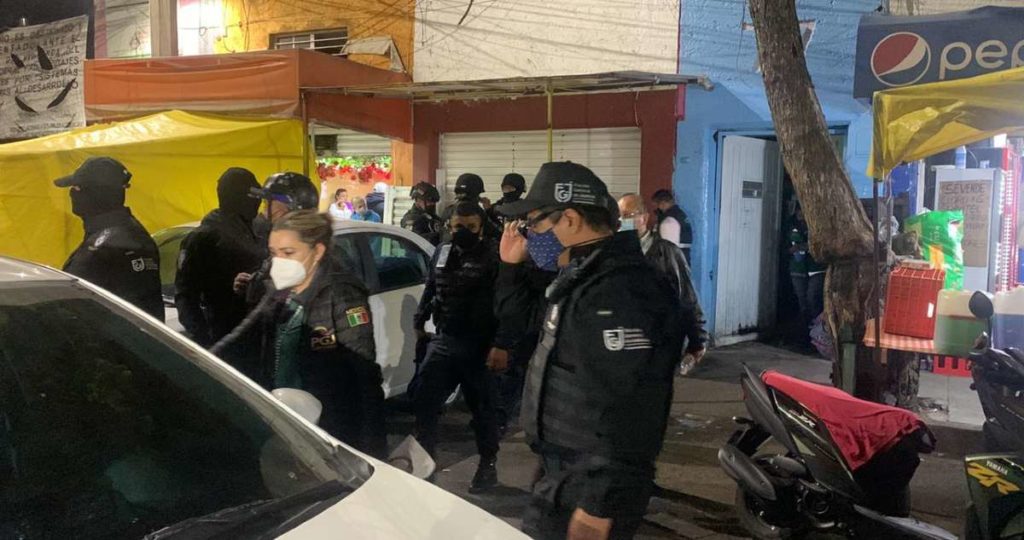 Operativo contra narcomenudeo en Tepito