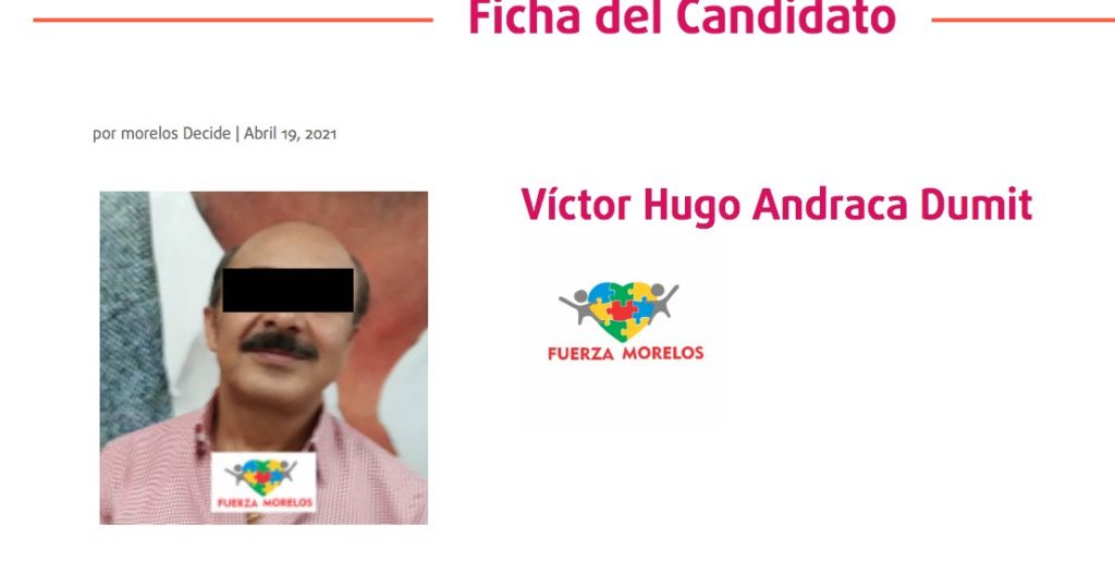 Víctor Hugo 'N', ex candidato a diputado detenido en Cuernavaca por realizar disparos