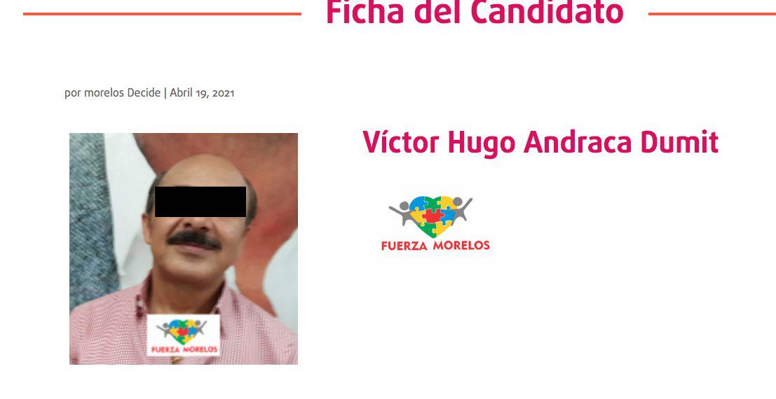 Víctor Hugo 'N', ex candidato a diputado detenido en Cuernavaca por realizar disparos
