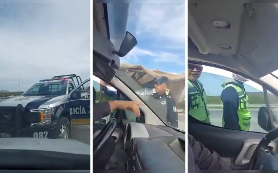Captan a policía cobrando cuota ilegal en Sonora
