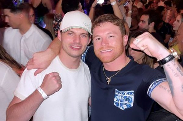 ‘Canelo’ Álvarez y Max Verstappen se encuentran en fiesta en Miami #VIDEOS