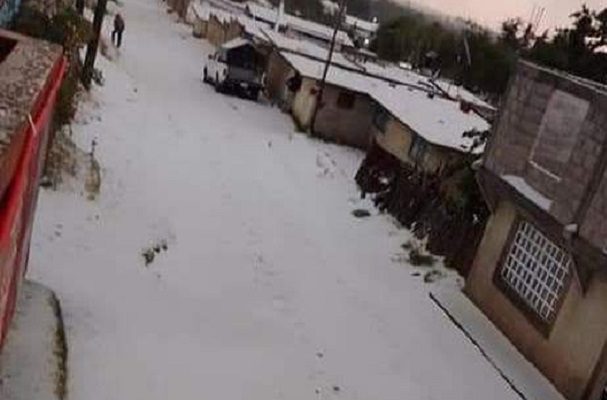 Nieva por primera vez en Tlachichuca, Puebla