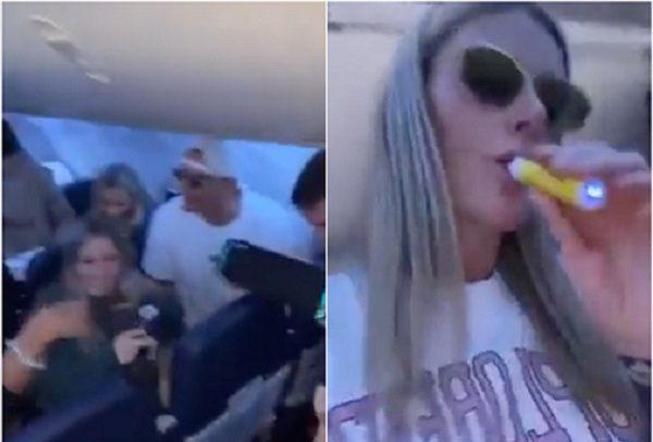 Influencers canadienses que hicieron fiesta en avión a México se quedan varados
