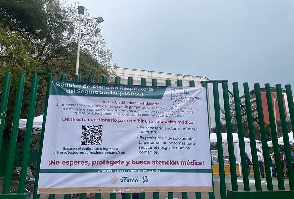 IMSS emplea código QR para agilizar la atención de posibles pacientes covid