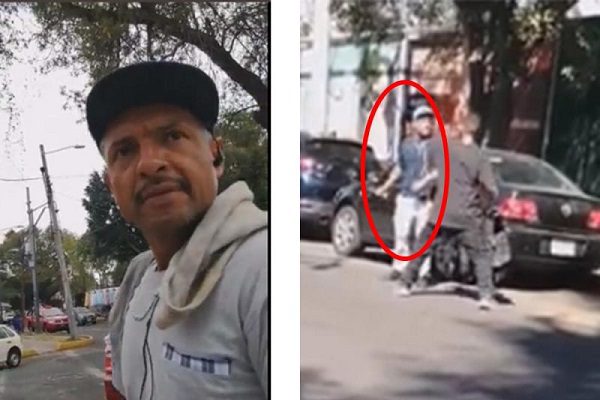 Franelero amenaza con machete a automovilistas, en Tlalpan #VIDEO