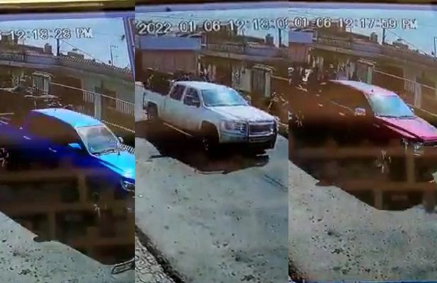 Captan caravana de camionetas con hombres armados, en Edomex #VIDEO