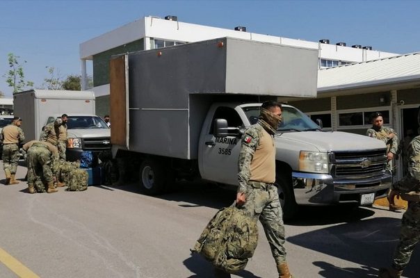 Ingresan a Morelos elementos de la Marina para apoyar en seguridad