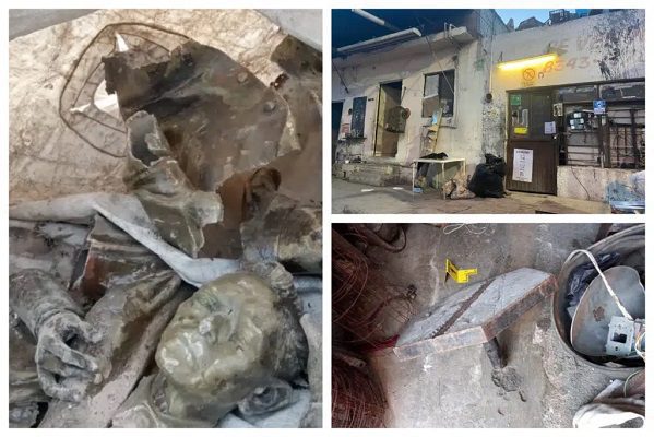 Continúan recuperando piezas de estatua de Agustín Lara robada en Monterrey