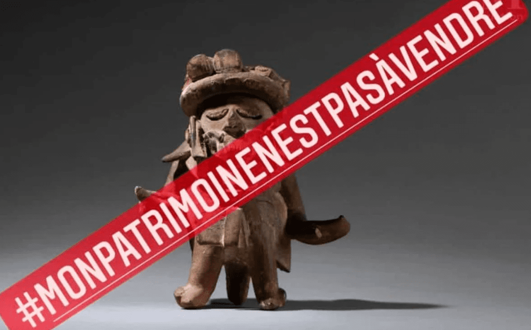 Beatriz Gutiérrez Müller y Marcelo Ebrard rechazan por subasta de piezas arqueológicas