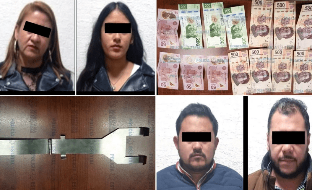 Caen 4 por montar trampas en cajeros automáticos en EDOMEX