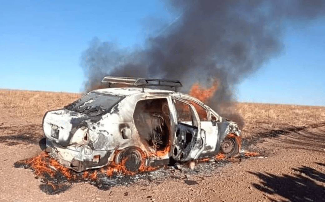 Incendian tres taxis en comunidad de Zacatecas