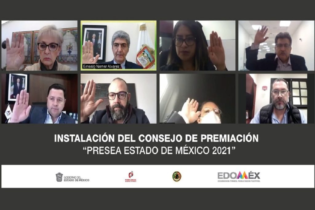Consejo de premiación de la Presea Estado de México 2021