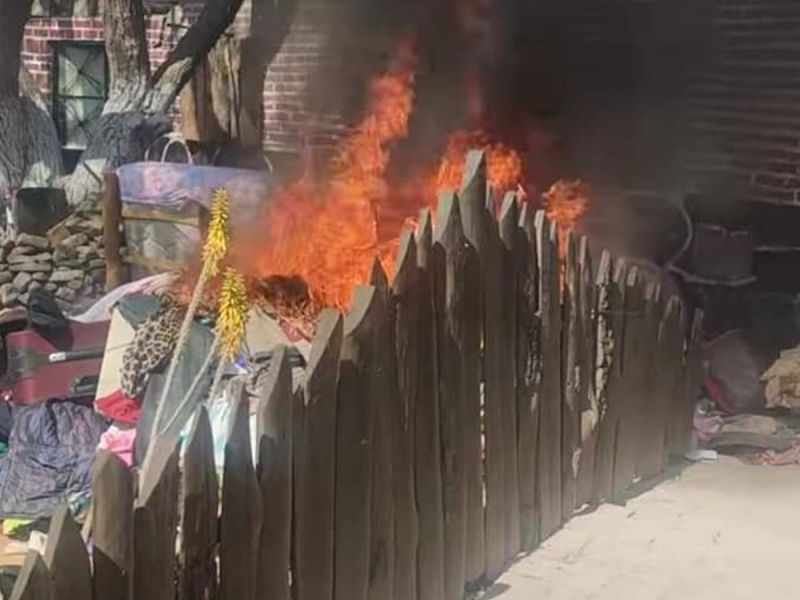 Incendio en bodega subterránea de delincuentes en Hidalgo