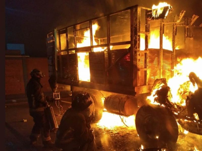 Incendio en la Central de Abasto