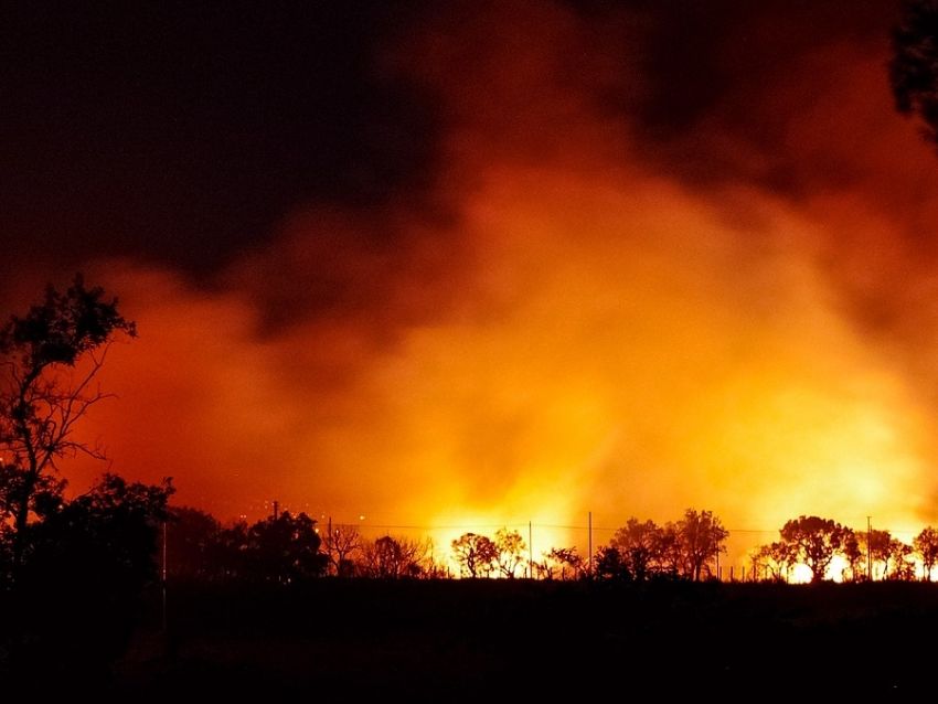 Incendio forestal en Big Sur, California