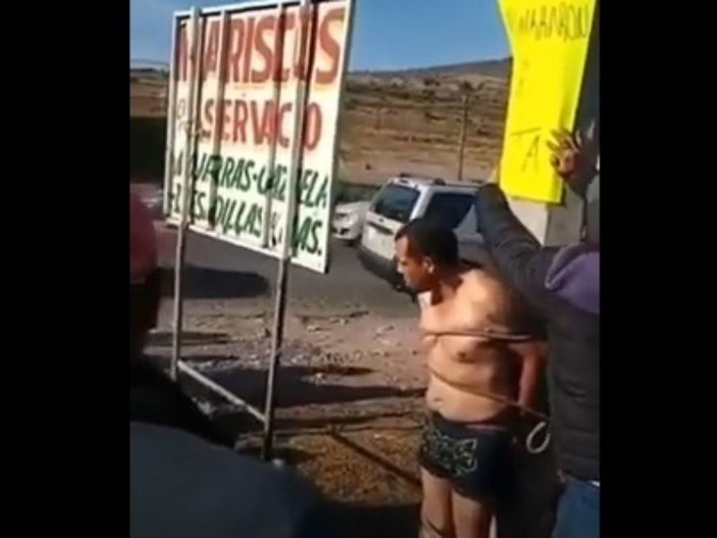 Presunto ladrón detenido en Hidalgo