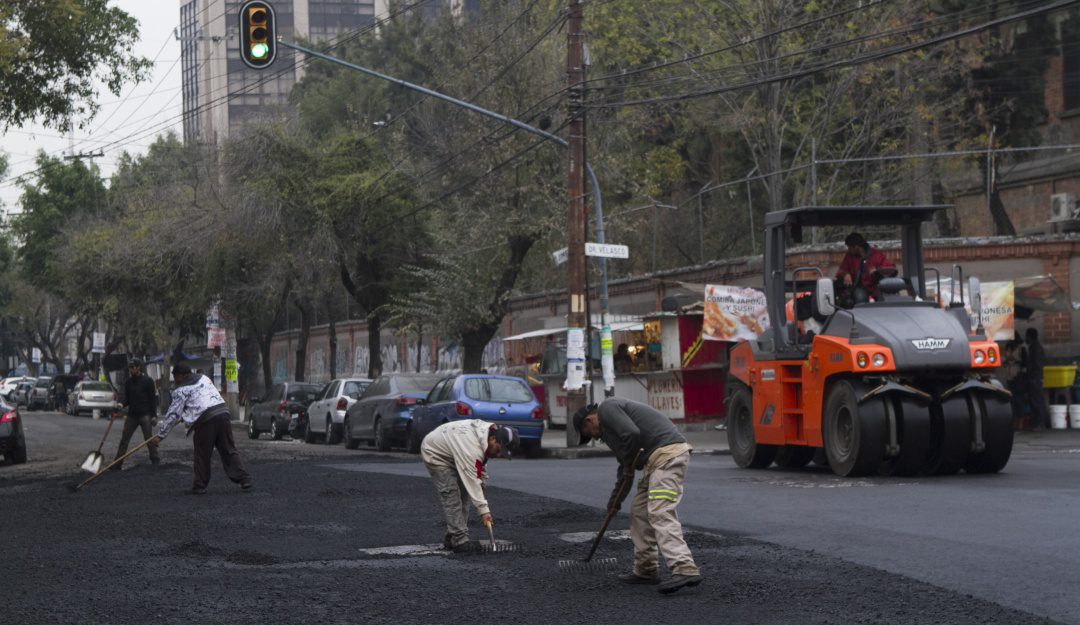 Repavimentación en la CDMX