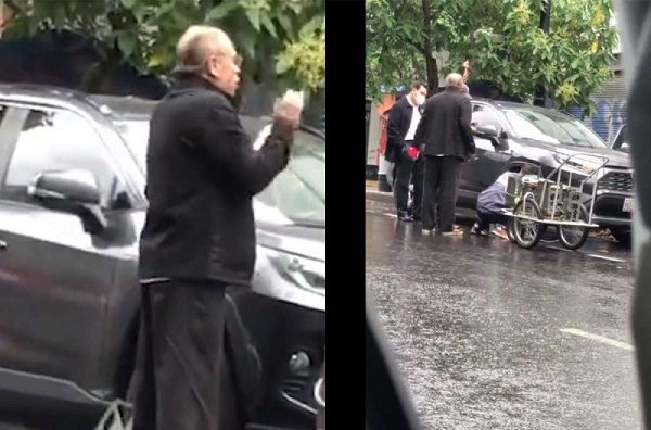 Nombran #Lord60segundos a abuelito enfurece por 'araña' a su vehículo #VIDEO
