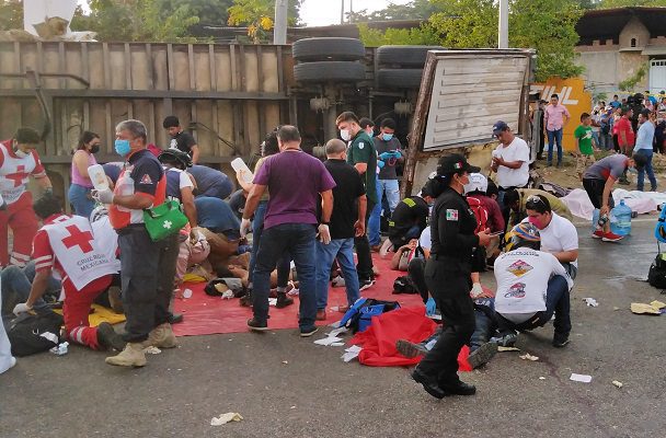 INM y GN detienen a migrantes en Chiapas que iban a formar una nueva caravana