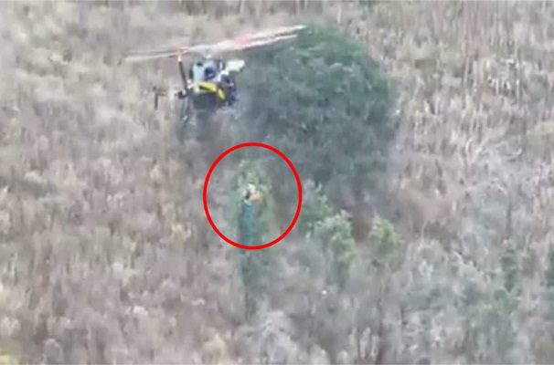 A rapel y en helicóptero fue el rescate de una lesionada en CDMX #VIDEOS