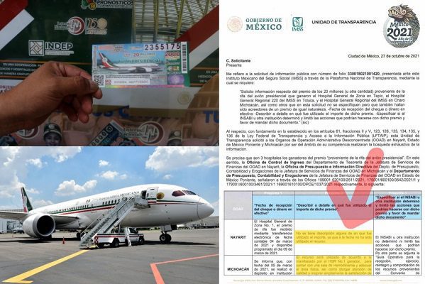 Julen Rementería acusa que rifa del avión presidencial fue un fraude