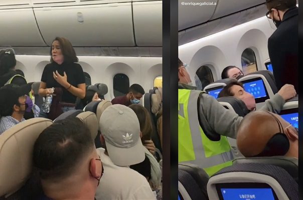 Mujer es bajada de avión entre abucheos y surge #LadyAeroméxico #VIDEO
