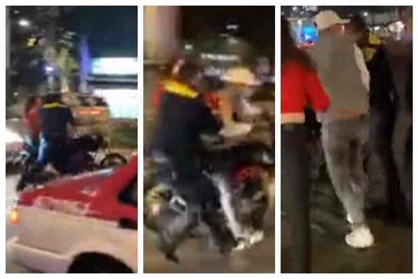 Policías detuvieron a motociclistas sin casco que hacían arrancones #VIDEOS