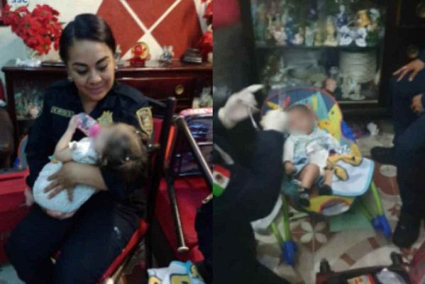 Rescatan a tres bebés abandonados en un domicilio de la Venustiano Carranza