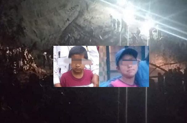 Dos niños mueren sepultados tras derrumbe de un cerro, en Veracruz