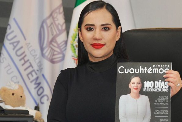 Acusan derroche en revista con imagen de la alcaldesa Sandra Cuevas
