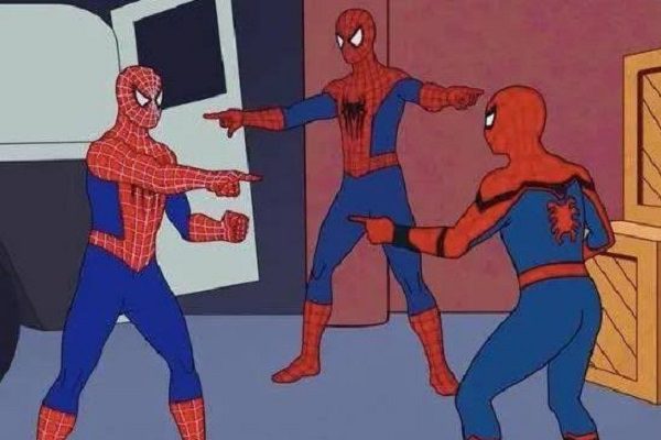 Tom Holland, Tobey Maguire y Andrew Garfield recrean meme de Spider-Man