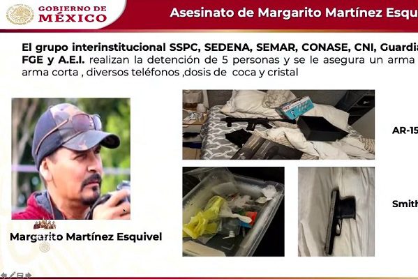 5 personas detenidas por asesinato del periodista Margarito Martínez: Sedena