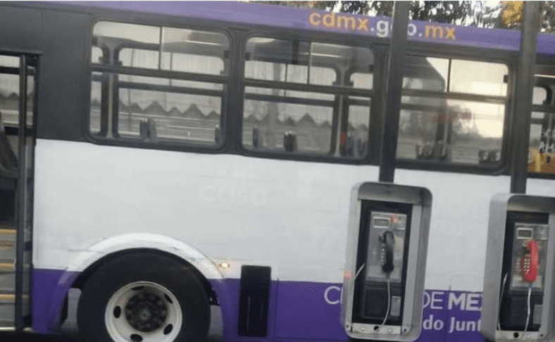 Autobús de pasajeros en Coyoacán