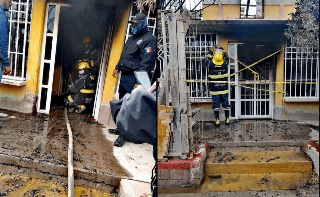 Fallecen padre e hijos con parálisis cerebral en incendio de Durango