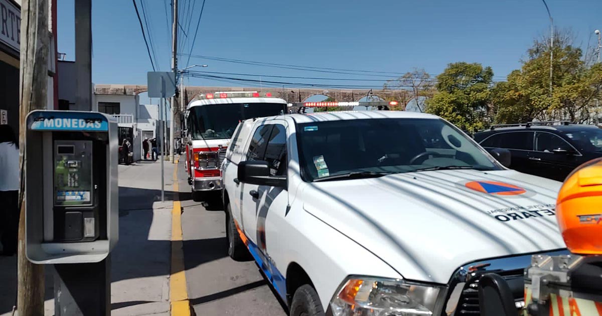 Fuga de gas en un drenaje de Querétaro