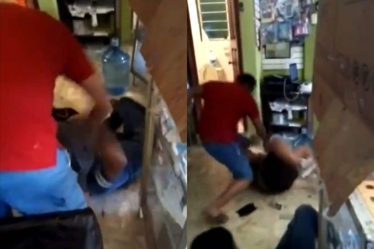 Hombre golpea violentamente a un niño