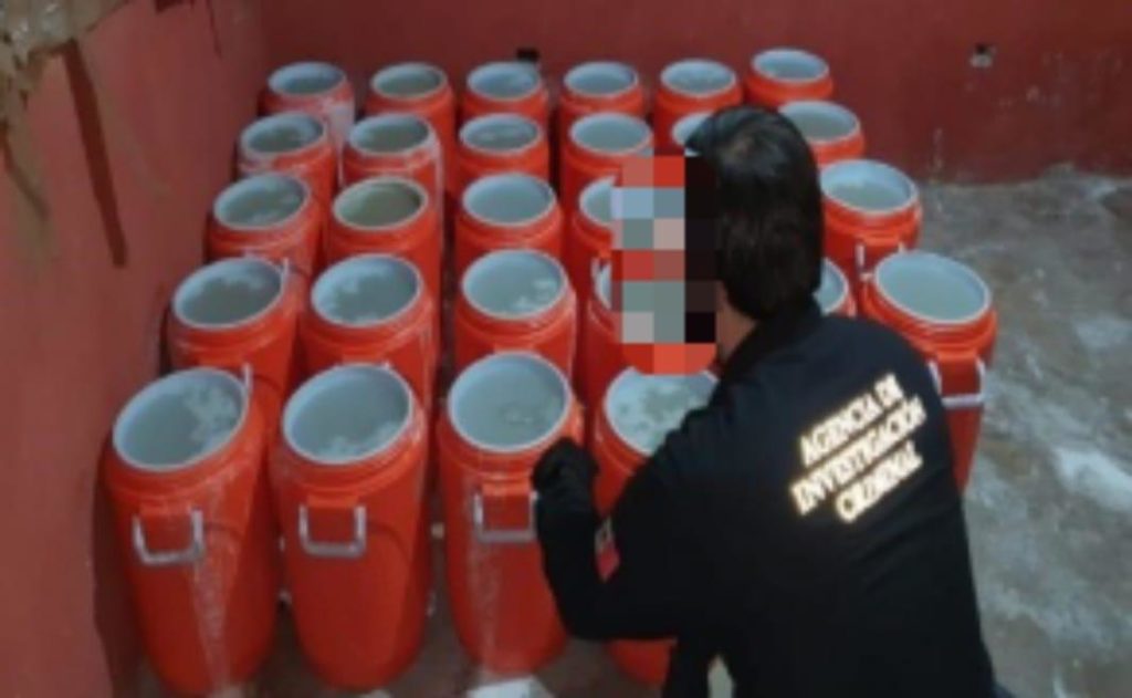 Metanfetamina asegurada en Culiacán, Sinaloa