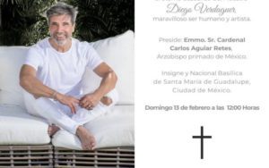 Diego Verdaguer tendrá una misa en su honor en la Basílica de Guadalupe