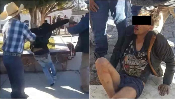 Presunto ladrón detendio en Chapantongo, Hidalgo