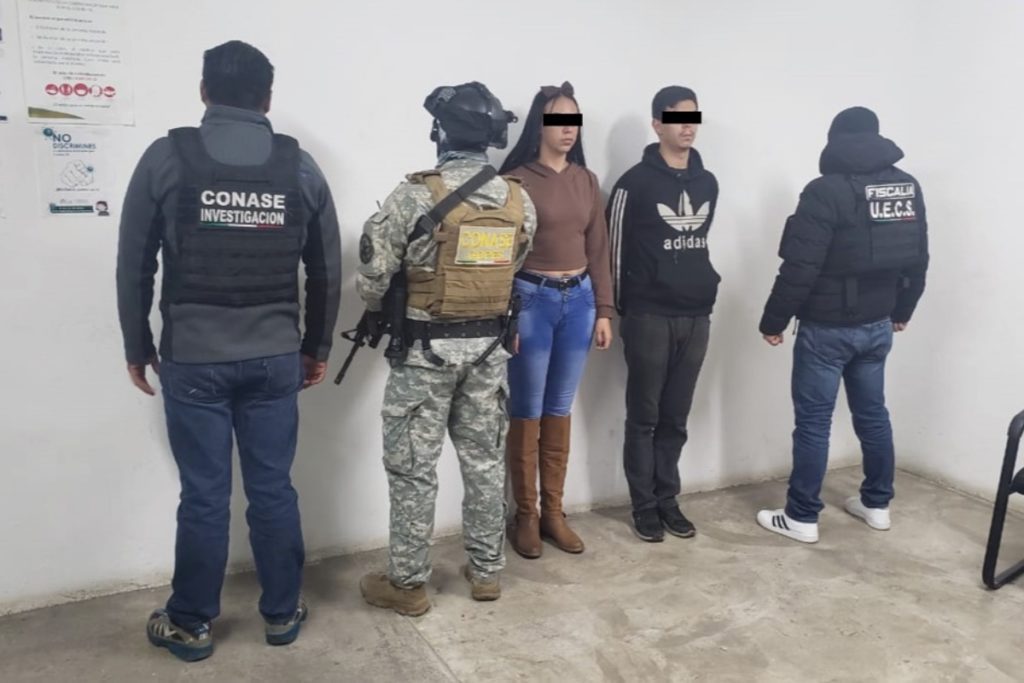 Presuntos secuestradores en Zacatecas