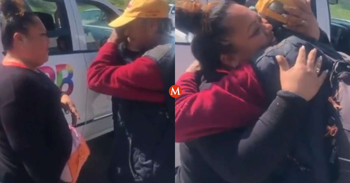 Reencuentro entre familia y abuelito desaparecido