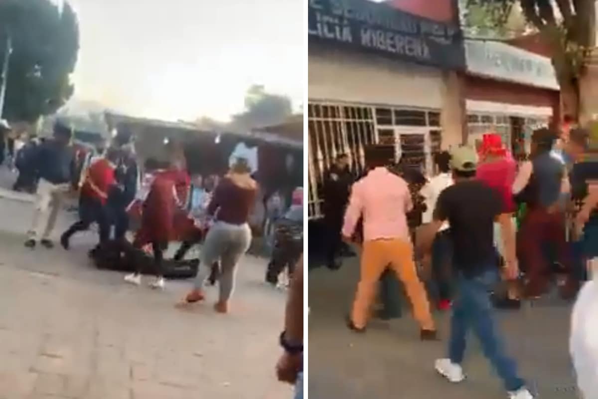 Riña en embarcadero de Xochimilco