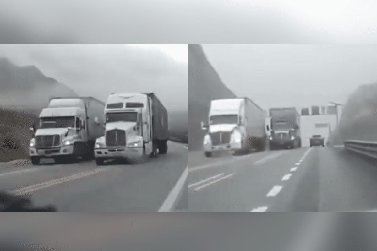 Traileros en la Monterrey–Saltillo