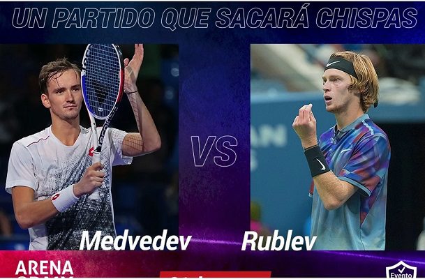 Cancelan partido de exhibición de Daniil Medvedev y Andrey Rublev en México