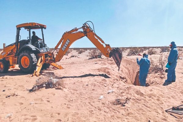 Localizan 20 cuerpos en fosas clandestinas de Sonora