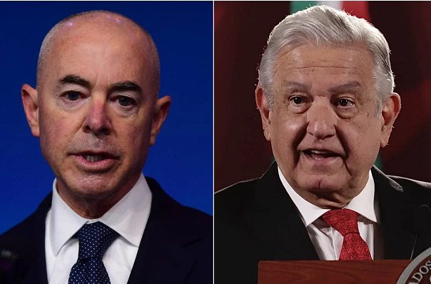 AMLO se reúne con el secretario de Seguridad de EU, Alejandro Mayorkas, en Palacio Nacional